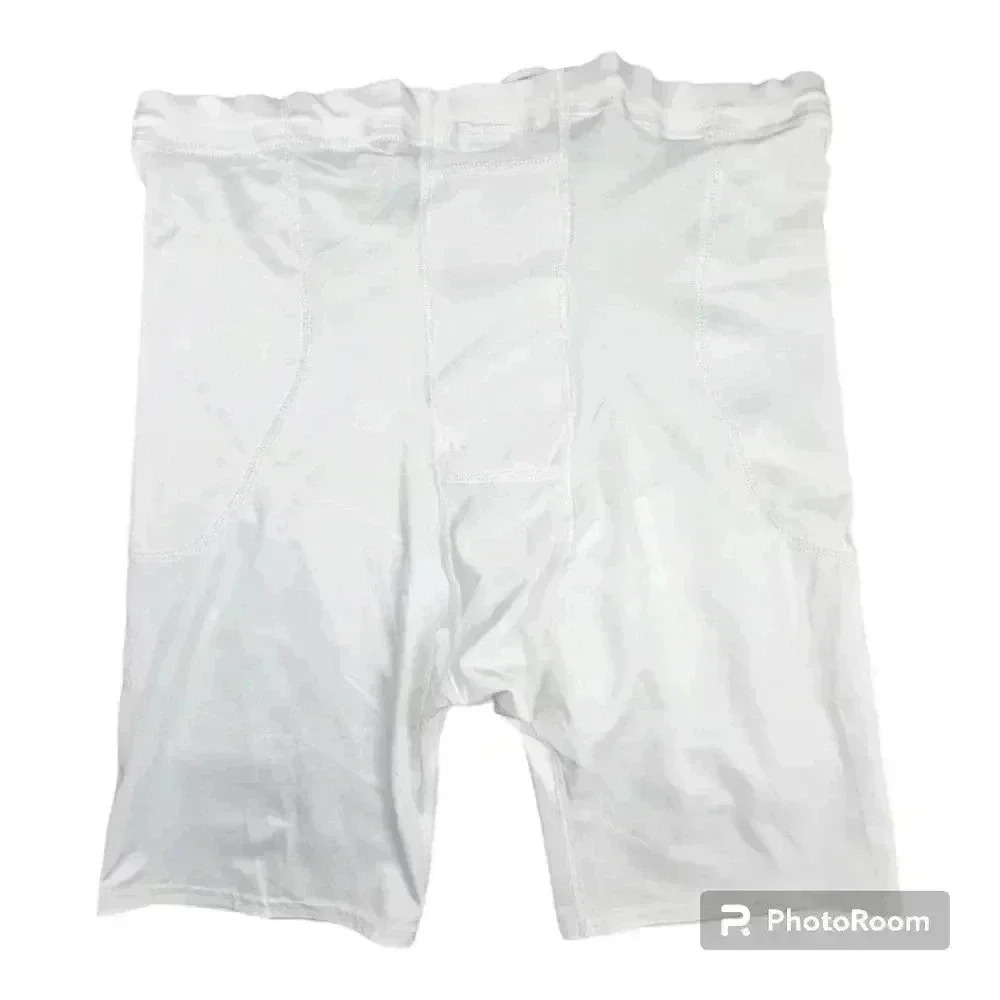 Alleson Adult 5 Pocket Football Girdle w/ Elastic Waistband White NIP #695l  4XL - Picture 5 of 9